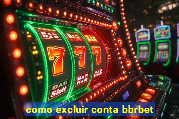 como excluir conta bbrbet